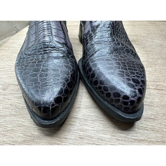 MODVOG MEN’S CROCODILE EMBOSSED CHELSEA BOOT Size 7 main image 9
